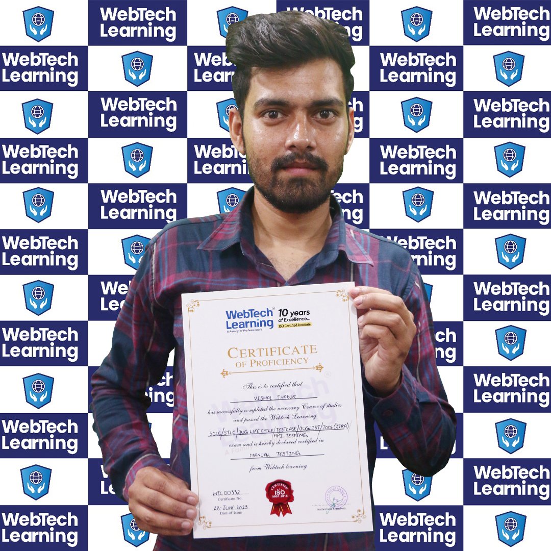 CIIM- Webtech Student Vishal Thakur Certificates new